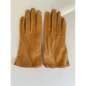 Weber’s Custom Made Genuine Deerskin Women's Table Cut Butterscotch Gloves Sz. 8